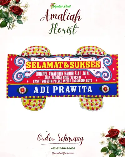 Karangan Bunga Ucapan Selamat di Sirnajaya