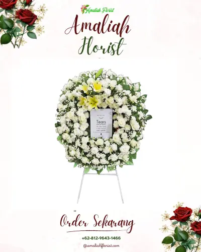 Krans Bunga Duka Cita di Sirnajaya